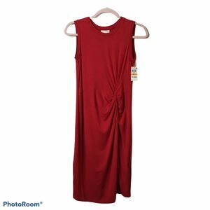 Maison Jules Twist Front Jersey Sleeveless Dress
